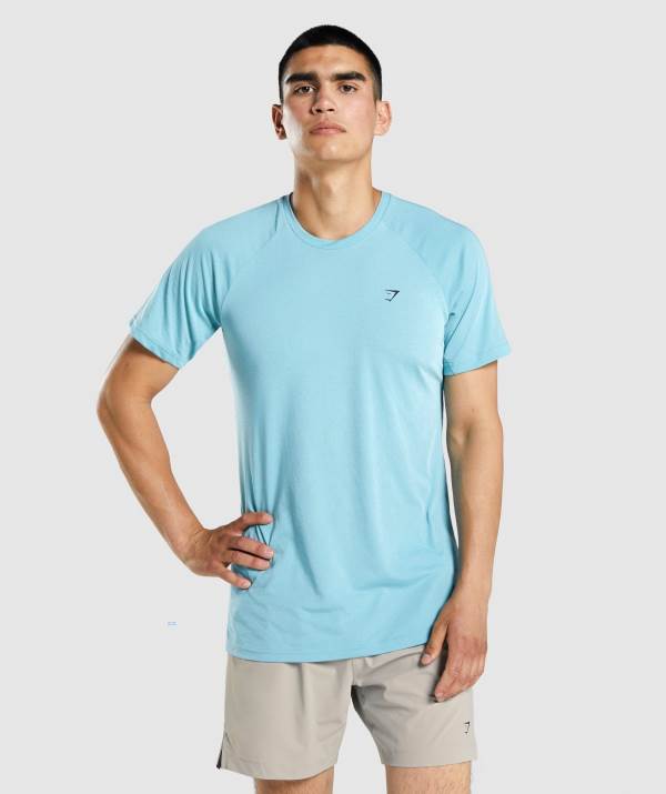Panske Tricka Gymshark Studio Tyrkysové | FE4502178